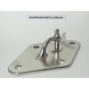 Diamond Shape Wall Plate with 12mm Shackle